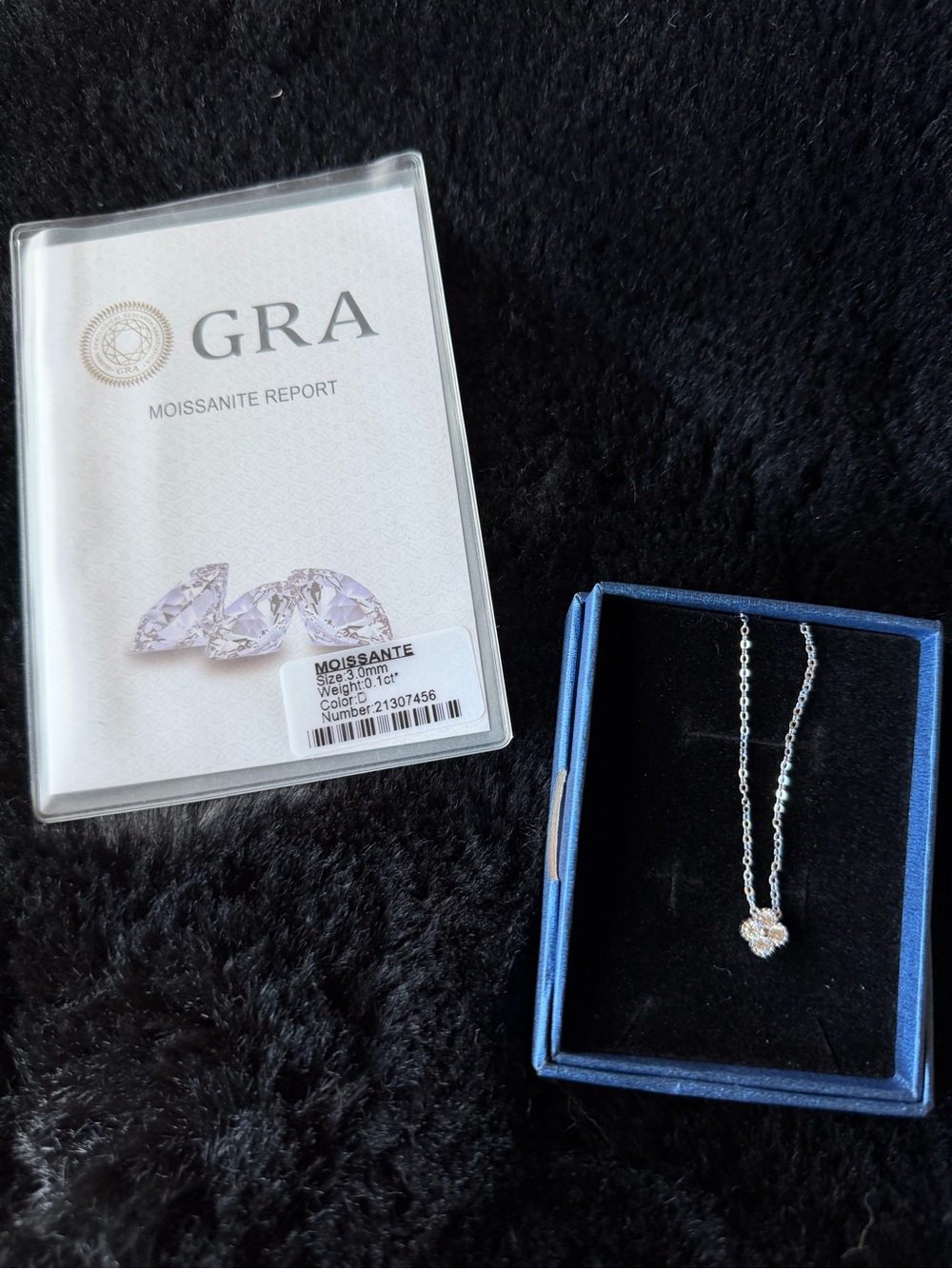 Moissanite Pendant Necklace in Silver Tone